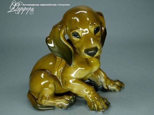 Купить фарфоровые статуэтки Rosenthal, Щенок таксы, Германия